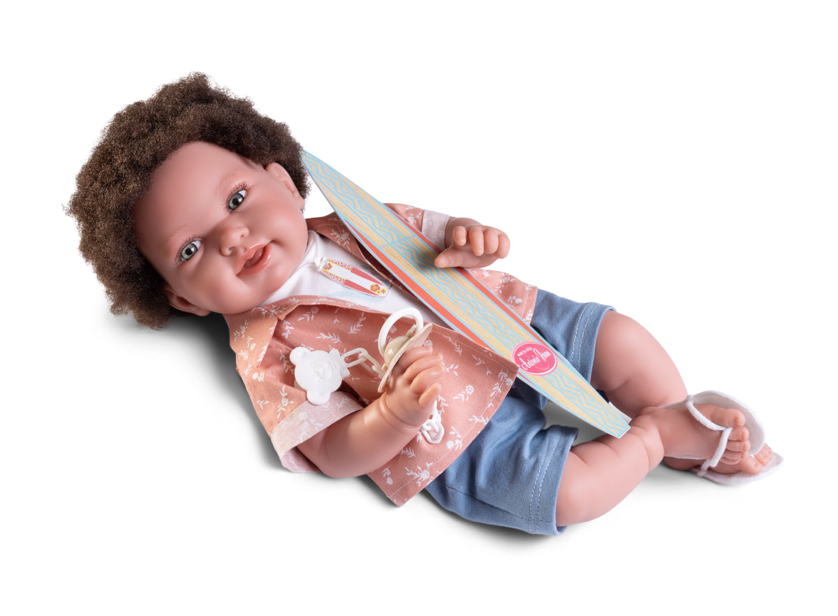 Lalka Recien Nacido Pipo Surfera 42 cm Antonio Juan 33361